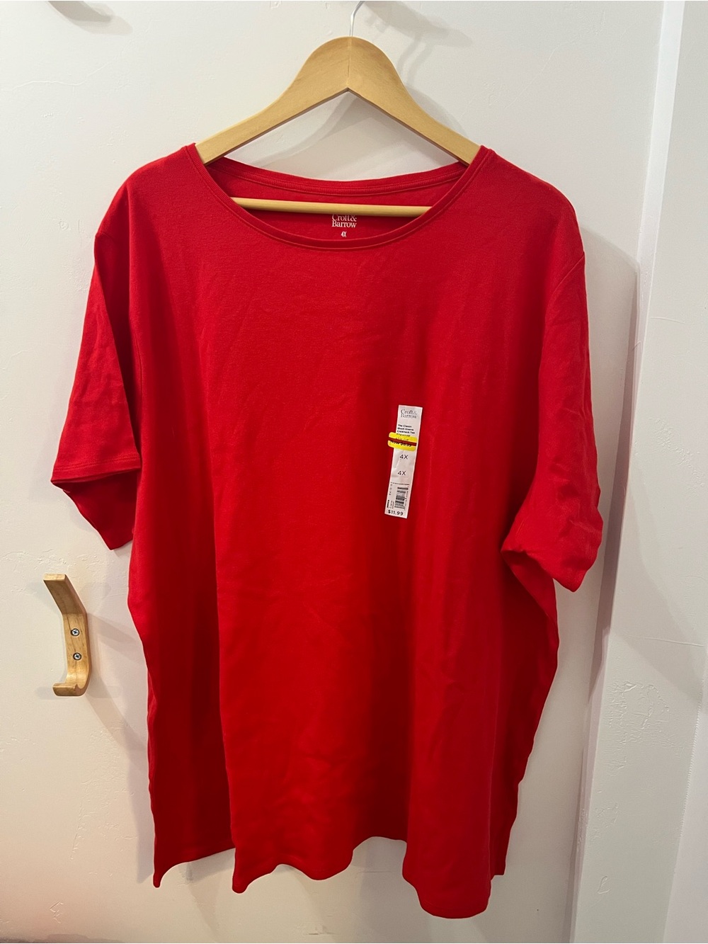 Classic Red Crewneck Shirt